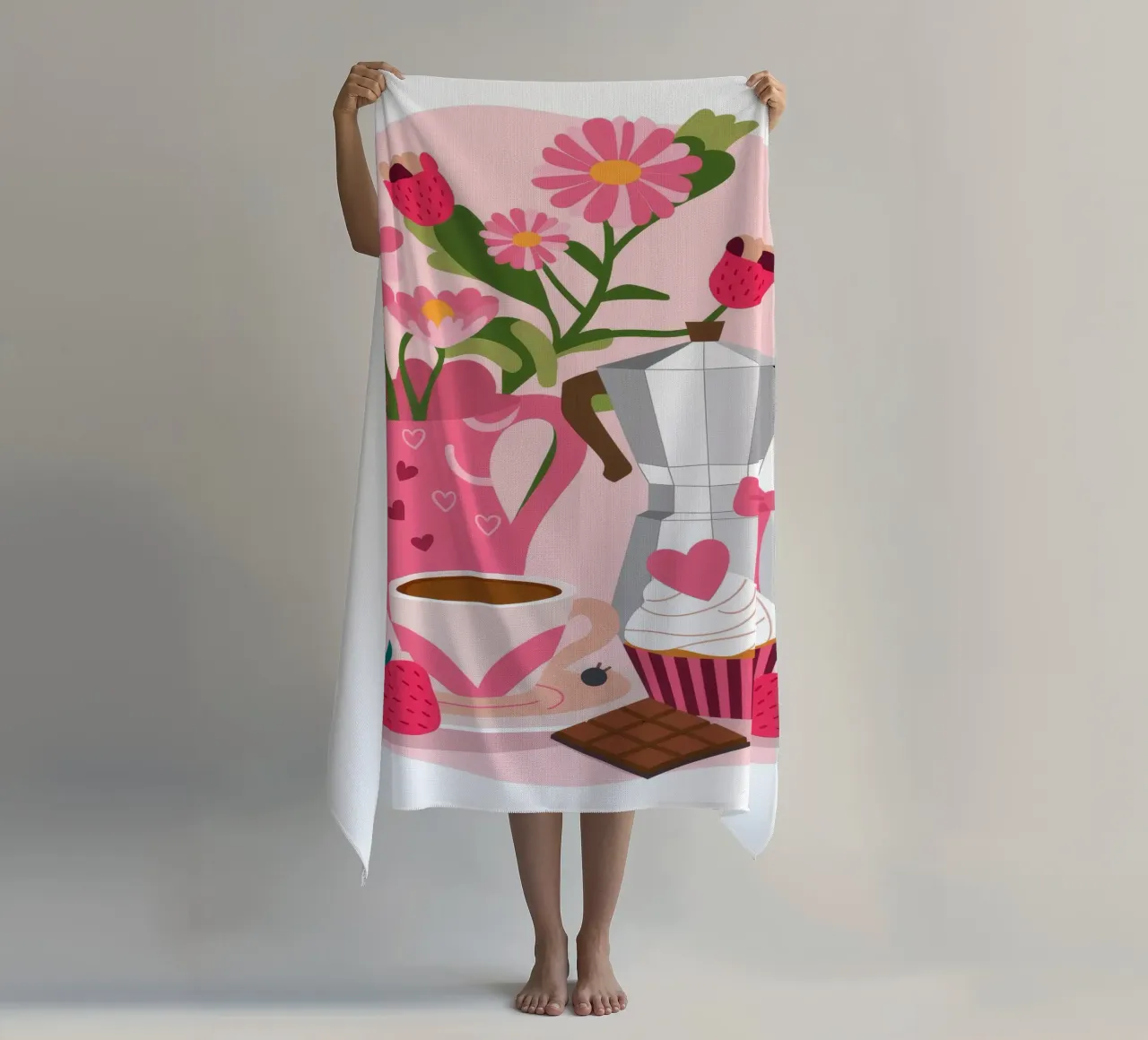Morning Delight beach towel by Artie Shifa