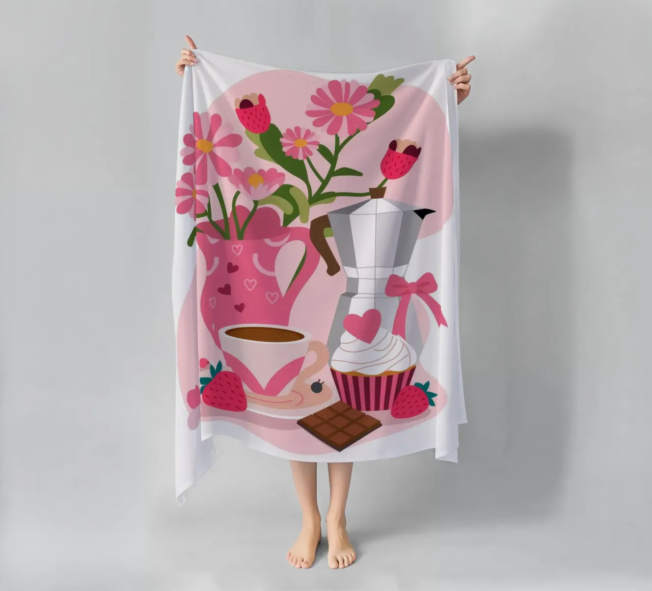 Morning Delight beach towel by Artie Shifa
