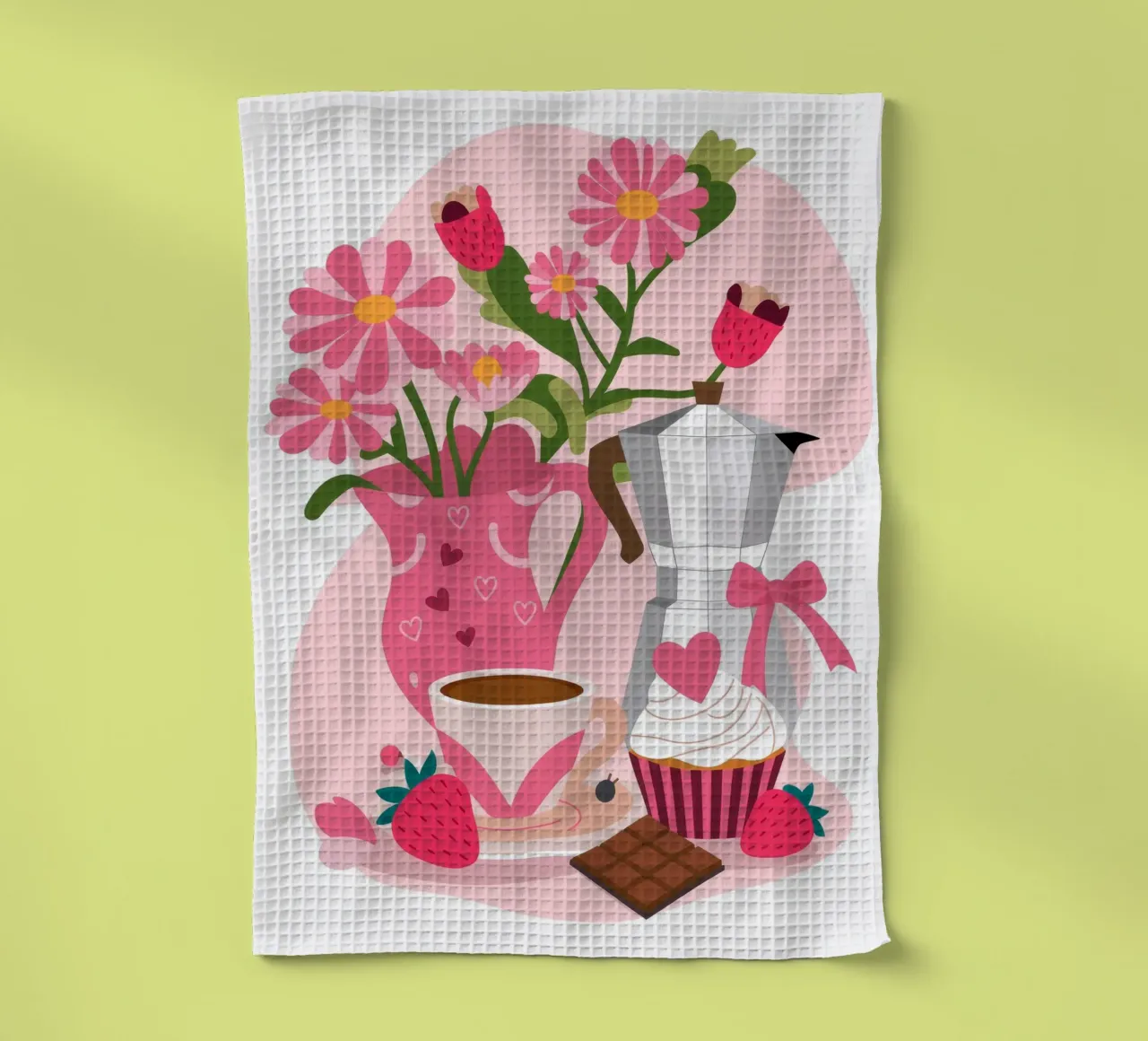 Morning Delight tea towel by Artie Shifa