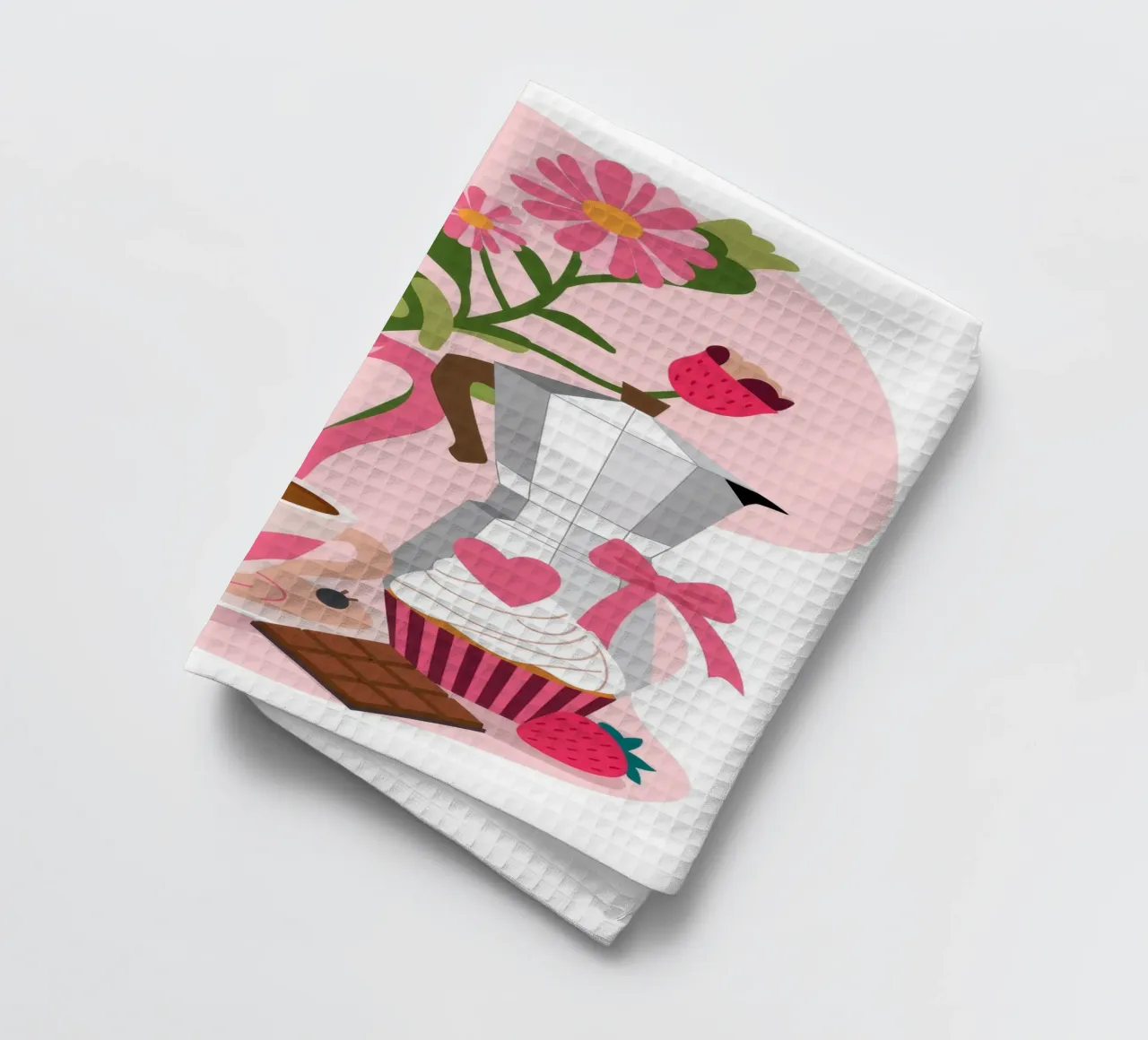 Morning Delight tea towel by Artie Shifa