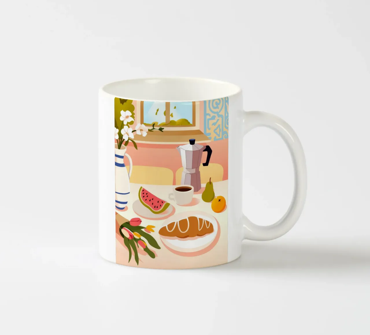 Serenità mattutina tazza in ceramica da Artie Shifa