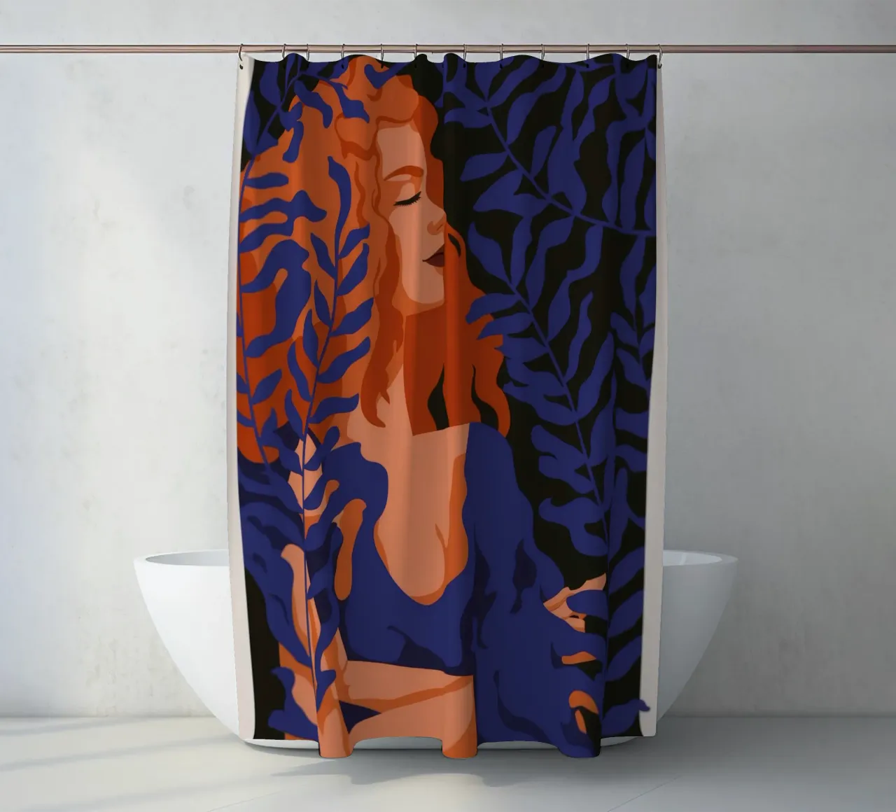 Mystic Muse shower curtain by Artie Shifa