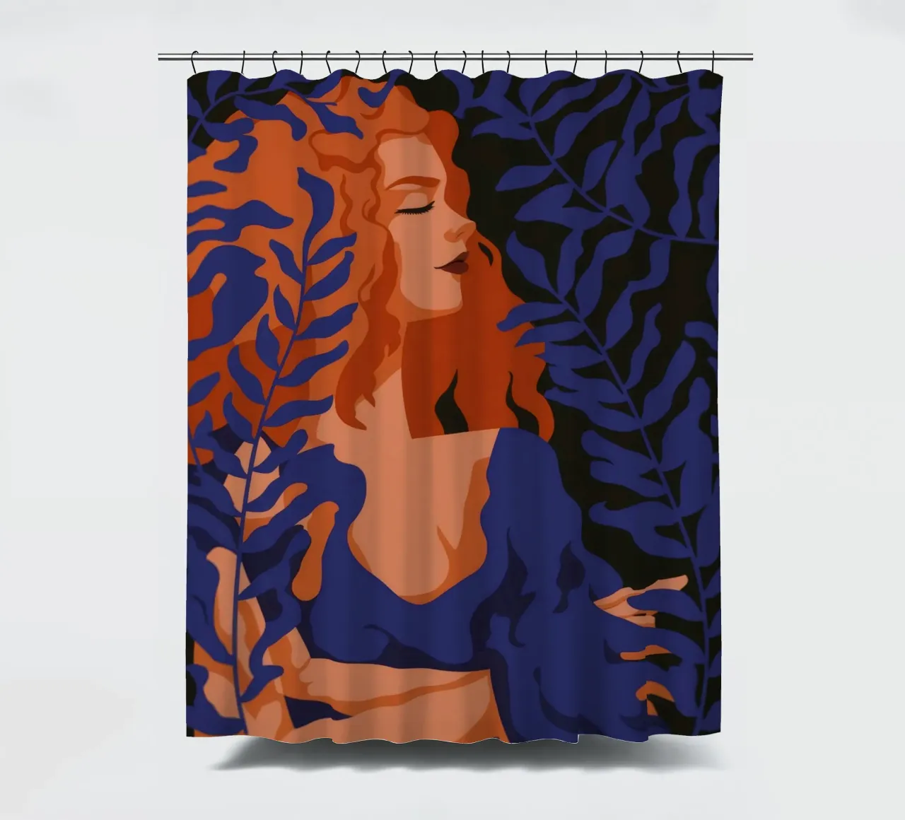 Mystic Muse shower curtain by Artie Shifa