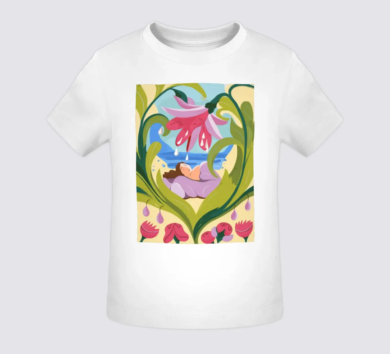 Omarming door de natuur baby t-shirt van Artie Shifa
