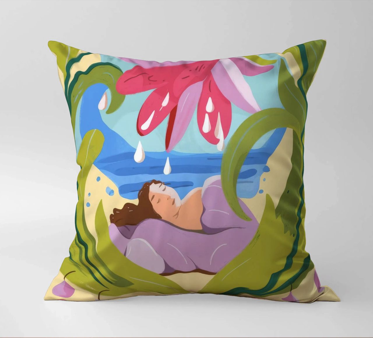 L'étreinte de la nature coussin de Artie Shifa