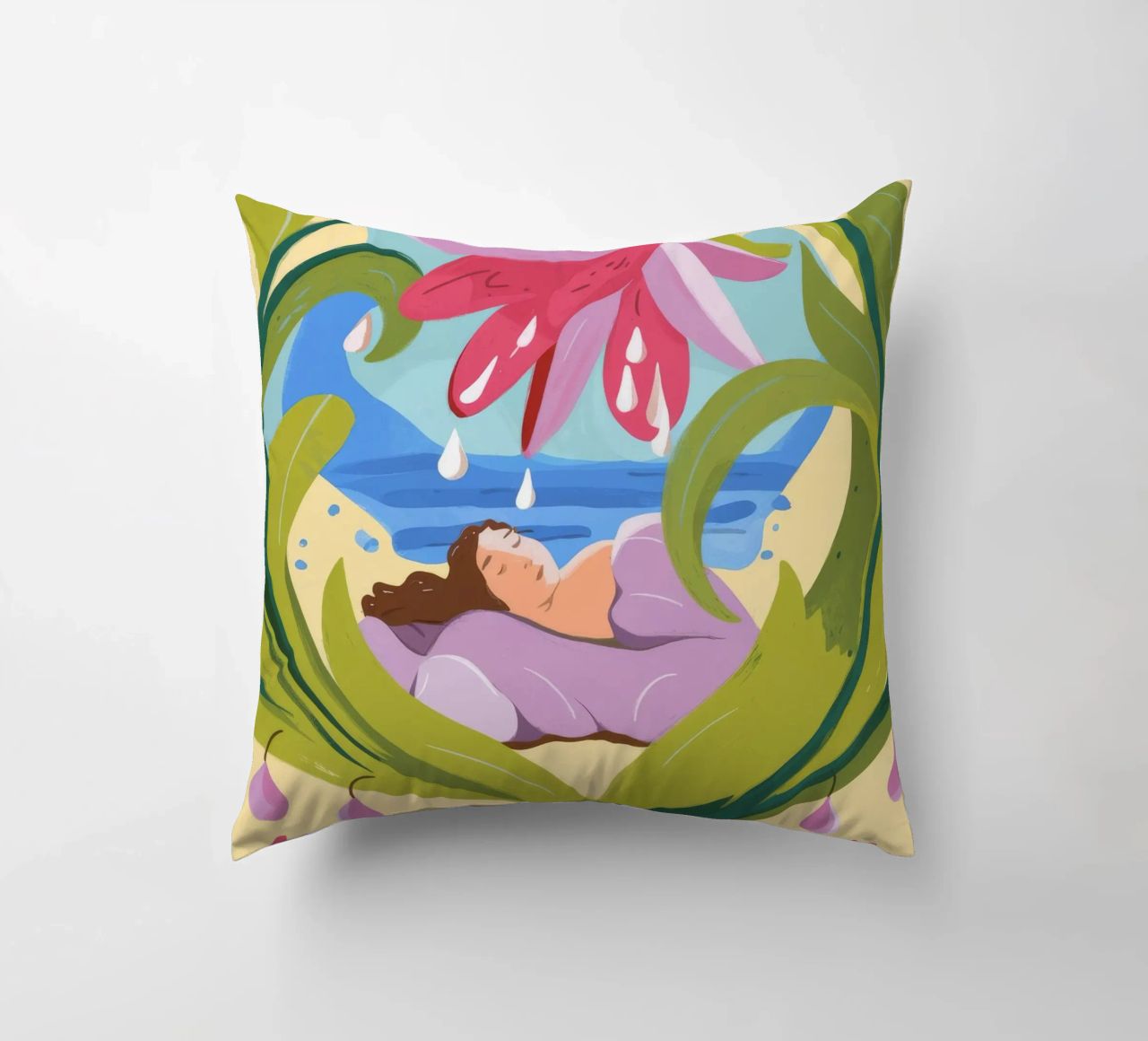 L'étreinte de la nature coussin de Artie Shifa