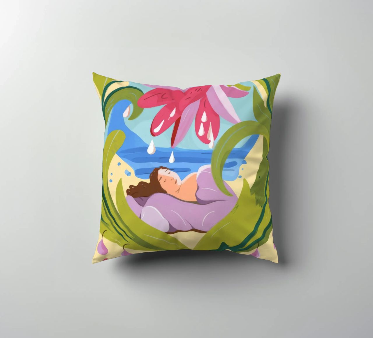 L'étreinte de la nature coussin de Artie Shifa