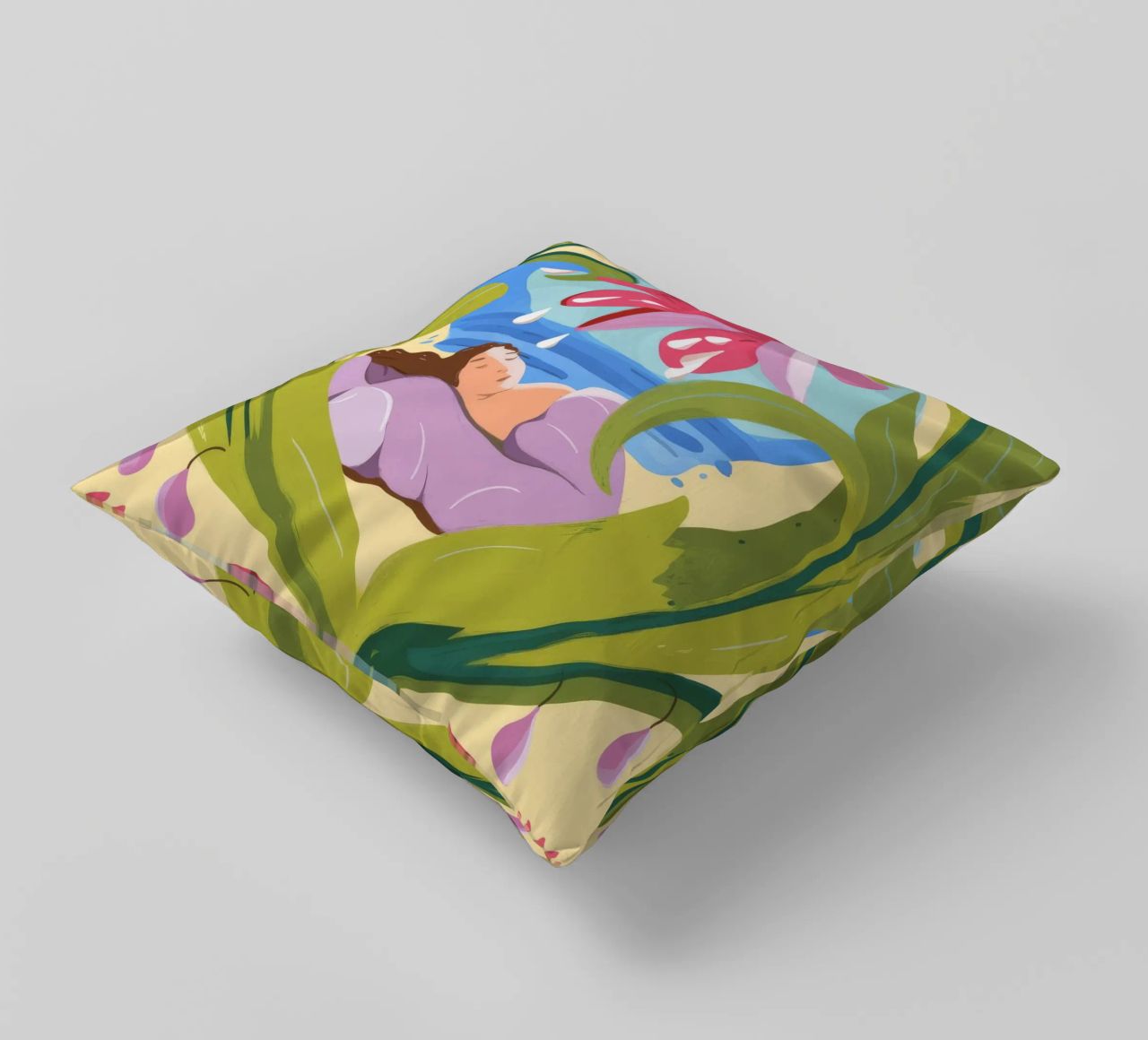 L'étreinte de la nature coussin de Artie Shifa