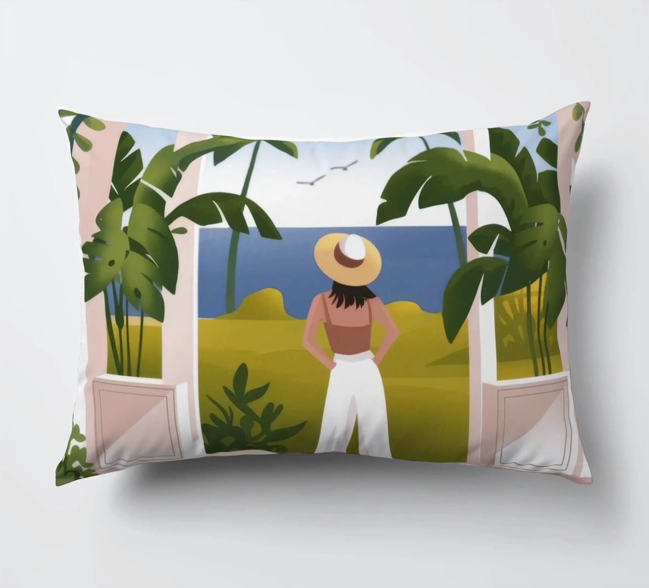 Vue sur l'océan coussin de Artie Shifa