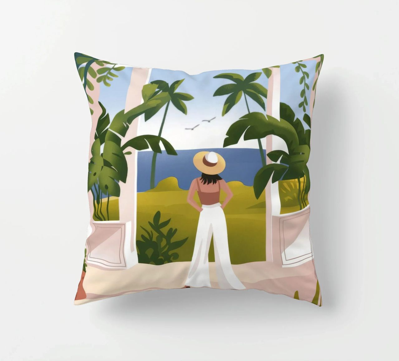 Vue sur l'océan coussin de Artie Shifa