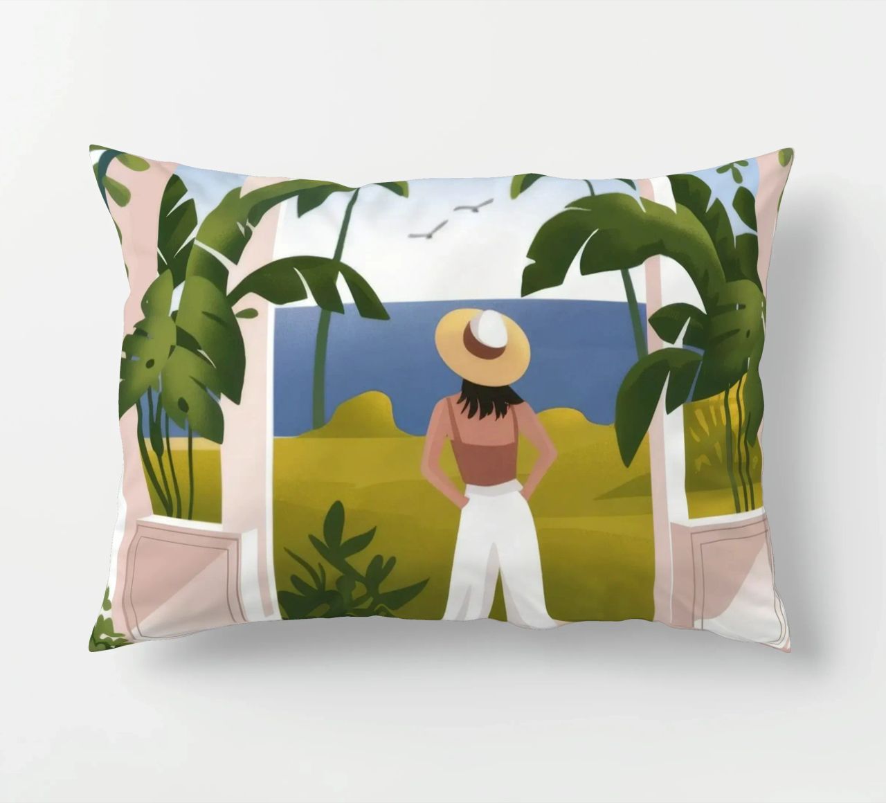 Vue sur l'océan coussin de Artie Shifa