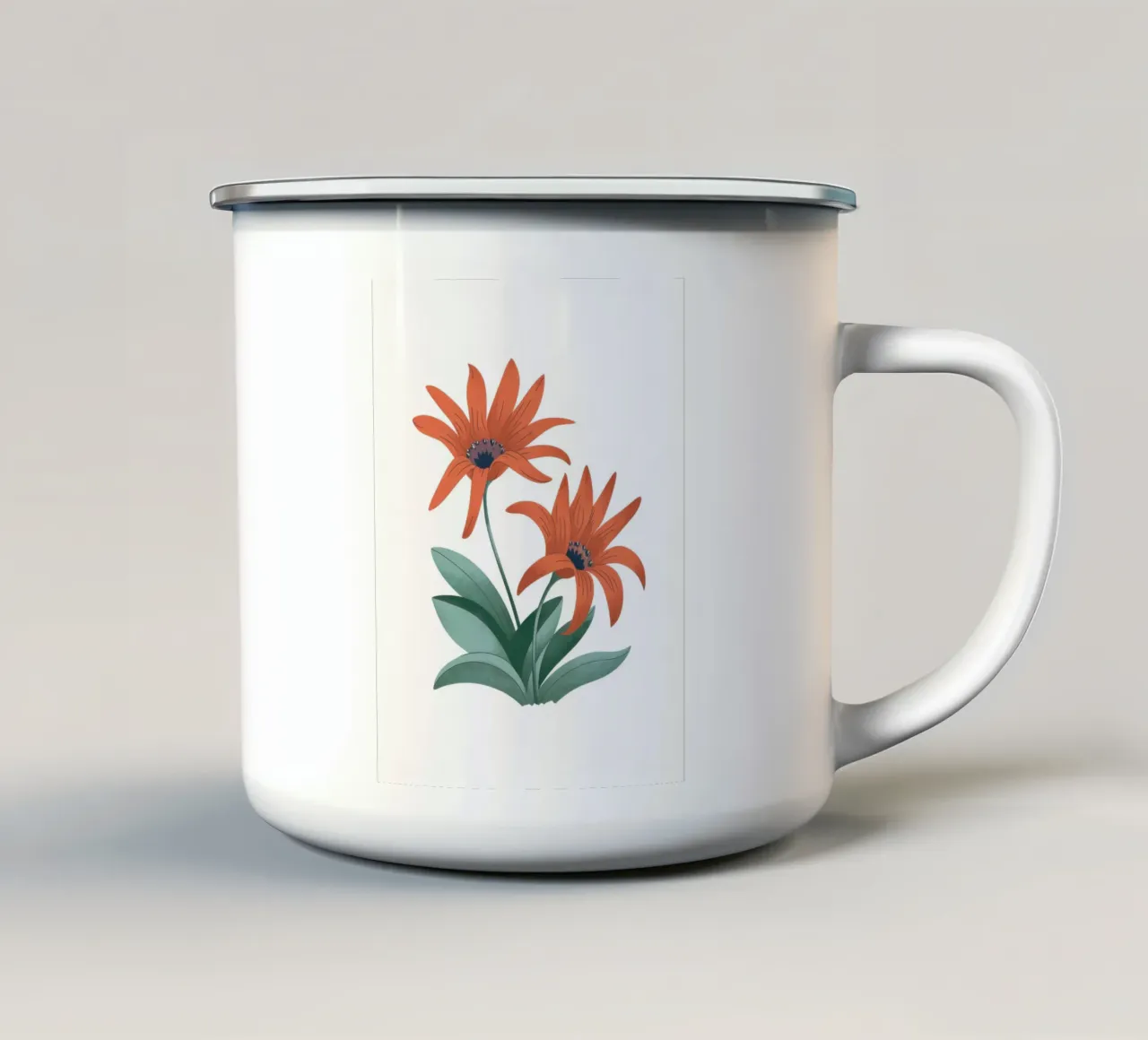 Fiori d'arancio tazza in smalto da Artie Shifa