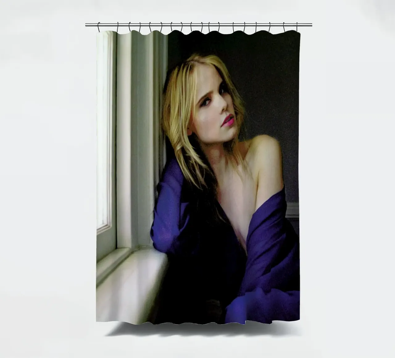 Kayte shower curtain by Aysha Banos