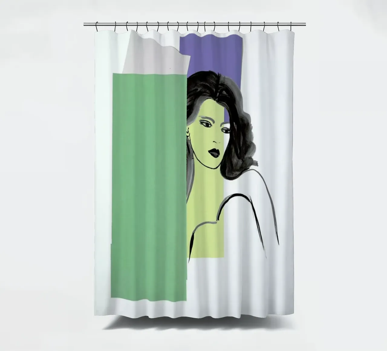 Sunday Afternoon shower curtain by Rococco LA