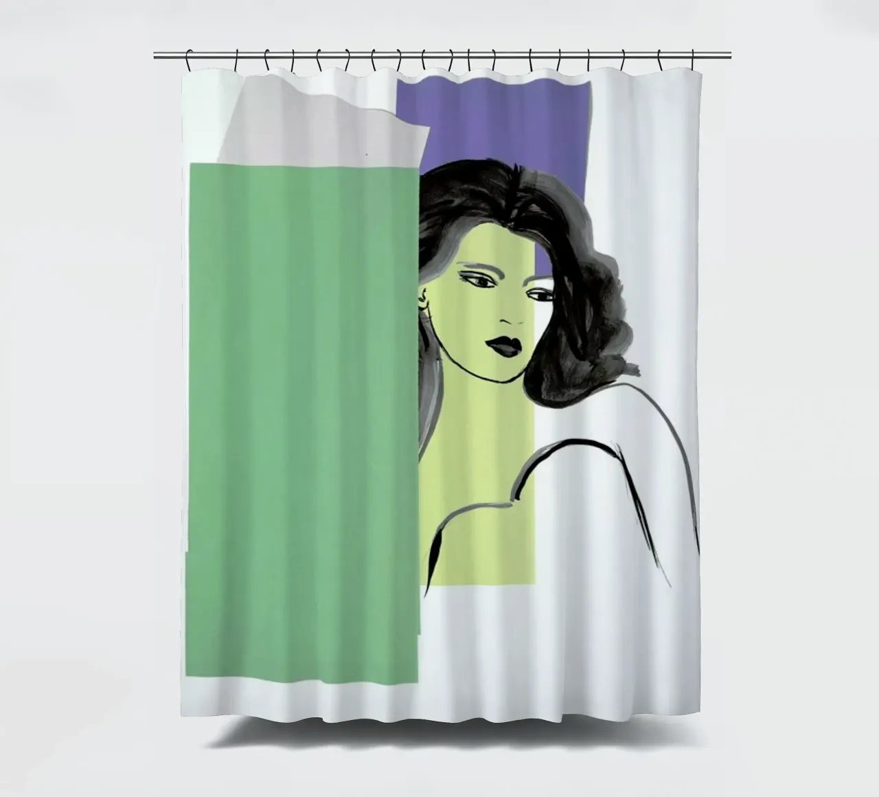 Sunday Afternoon shower curtain by Rococco LA