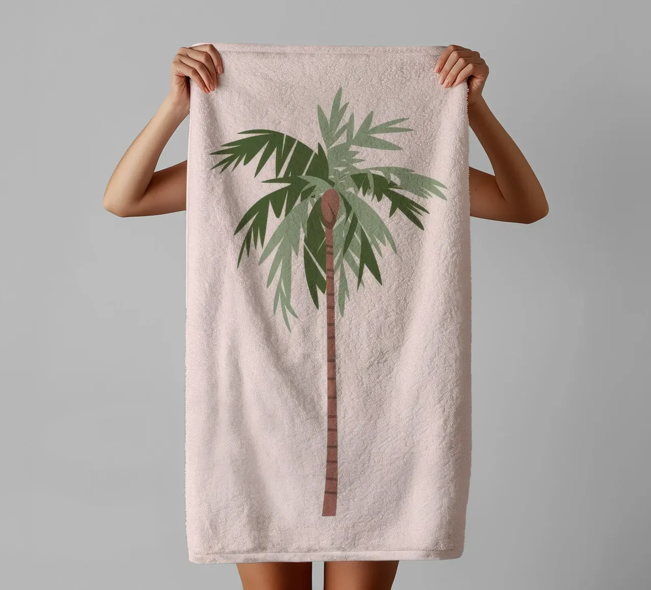 Solitude des palmiers serviette de bain de Artie Shifa