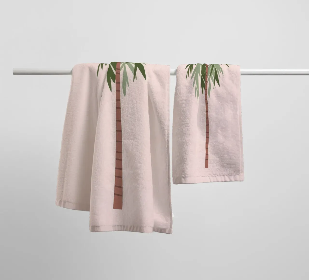 Solitude des palmiers serviette de bain de Artie Shifa