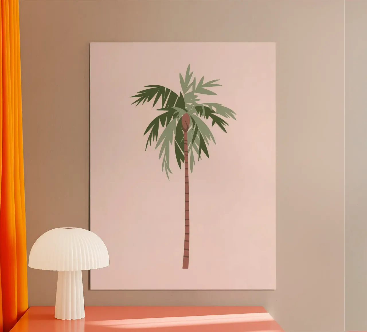 Solitudine delle palme poster con telaio in plastica da Artie Shifa