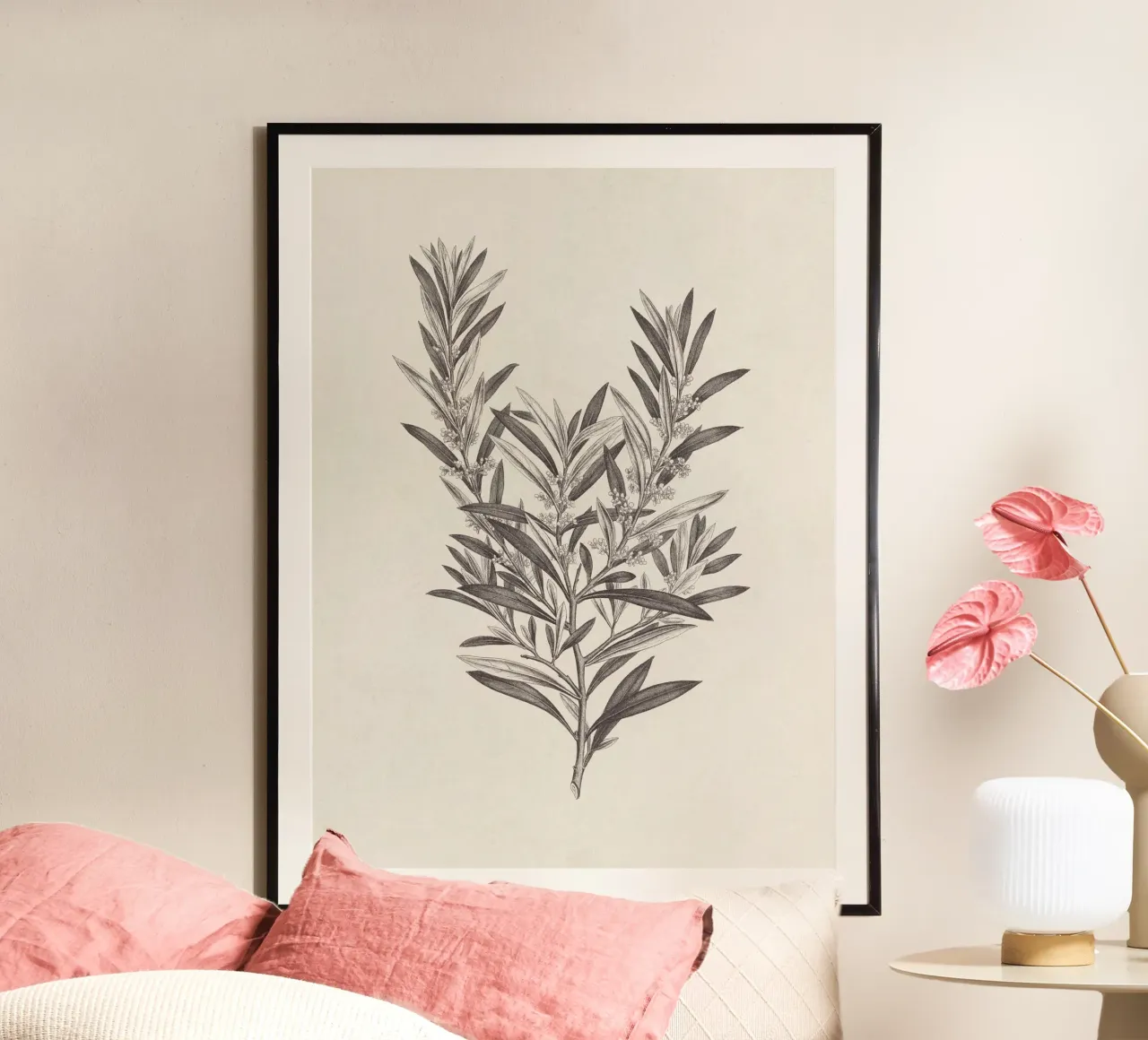 Olive Branch Sketch no. 4 carta hahnemühle da apoloprints