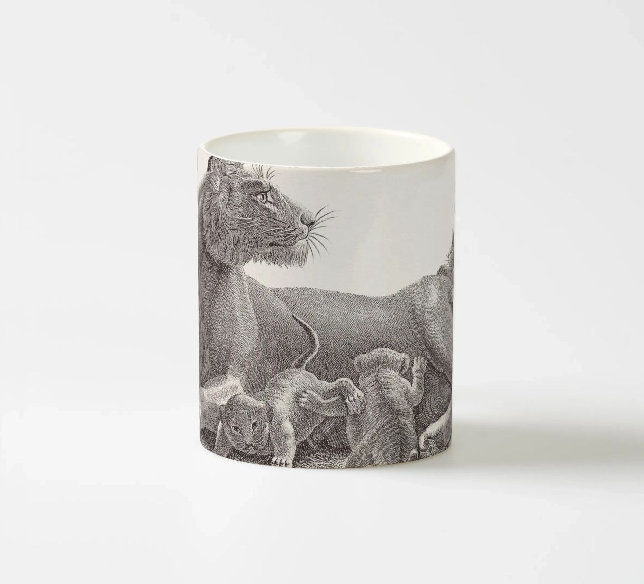 Lioness and whelps sketch tazza in ceramica da apoloprints