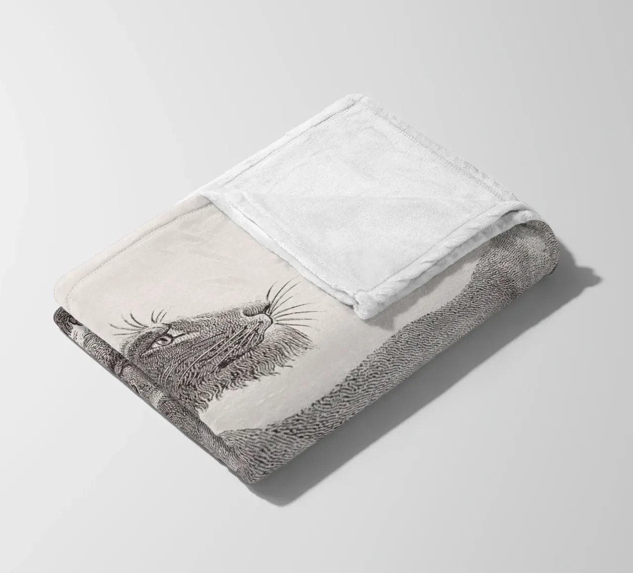 Lioness and whelps sketch fleece blanket by apoloprints