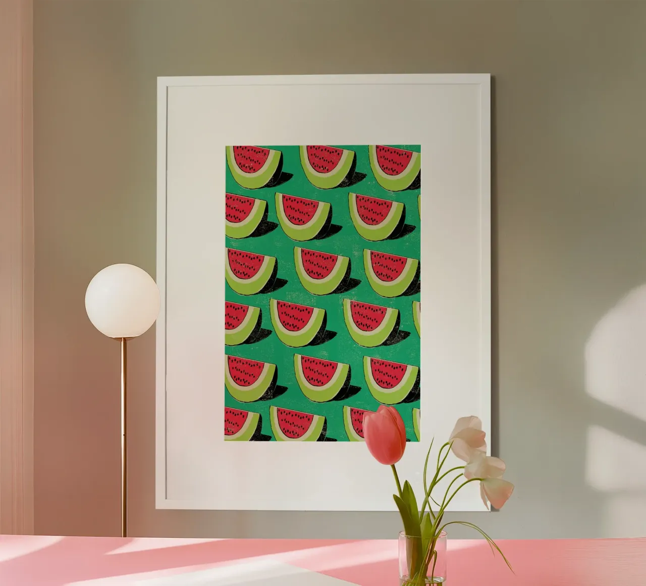Melons poster con telaio in plastica da Rocket68