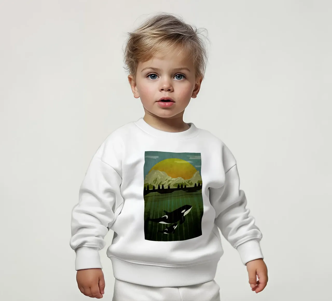 Orka felpa neonato da Sabrina Ziegenhorn