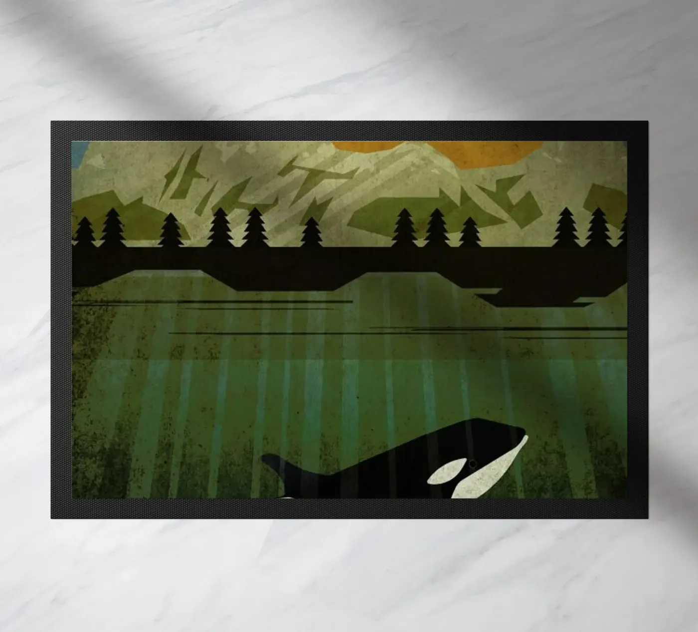 Orka doormat by Sabrina Ziegenhorn