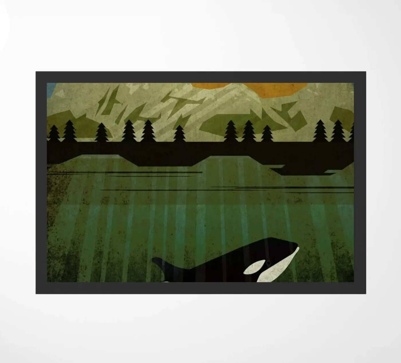 Orka Fußmatte von Sabrina Ziegenhorn