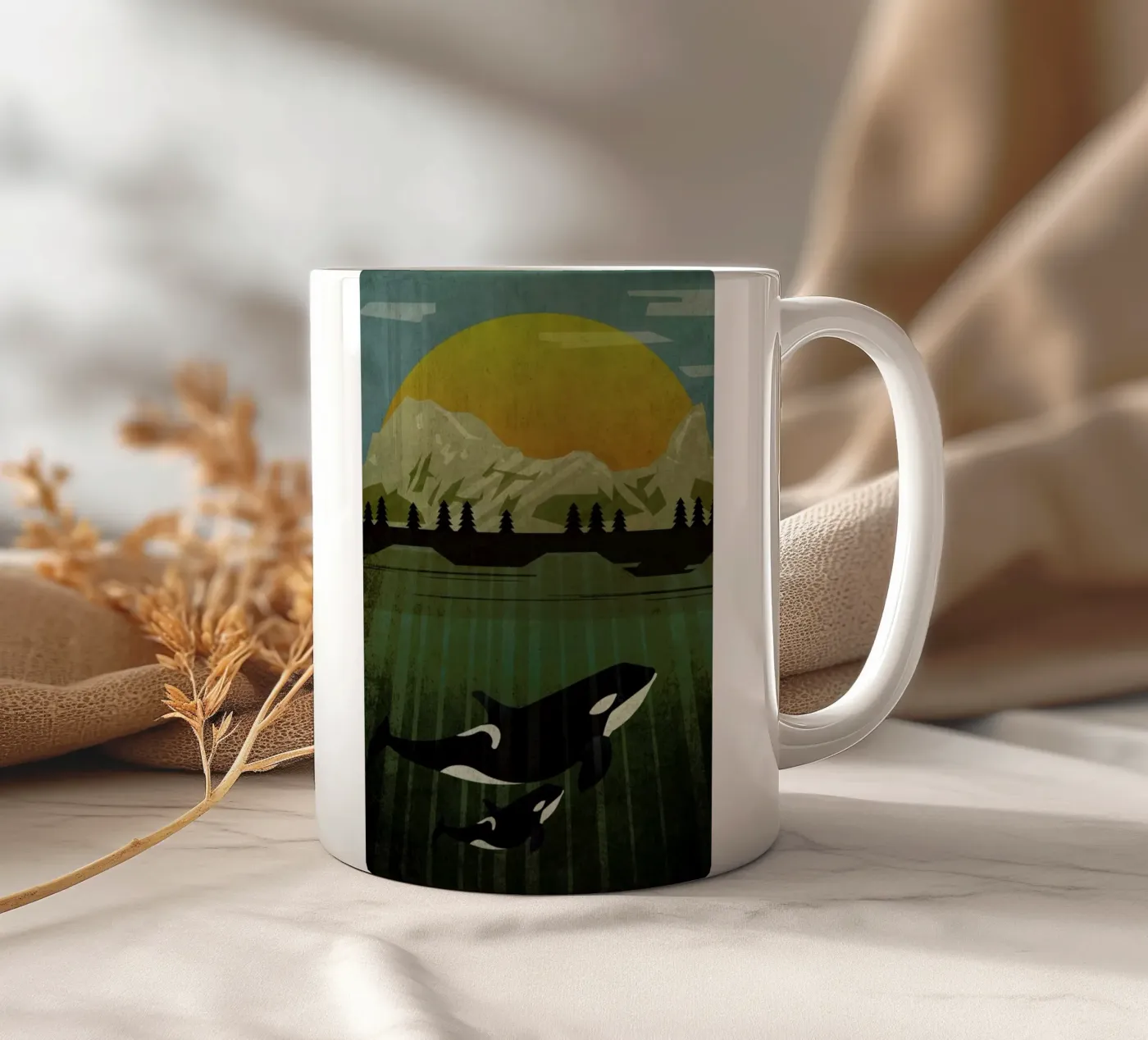 Orka ceramic mug by Sabrina Ziegenhorn