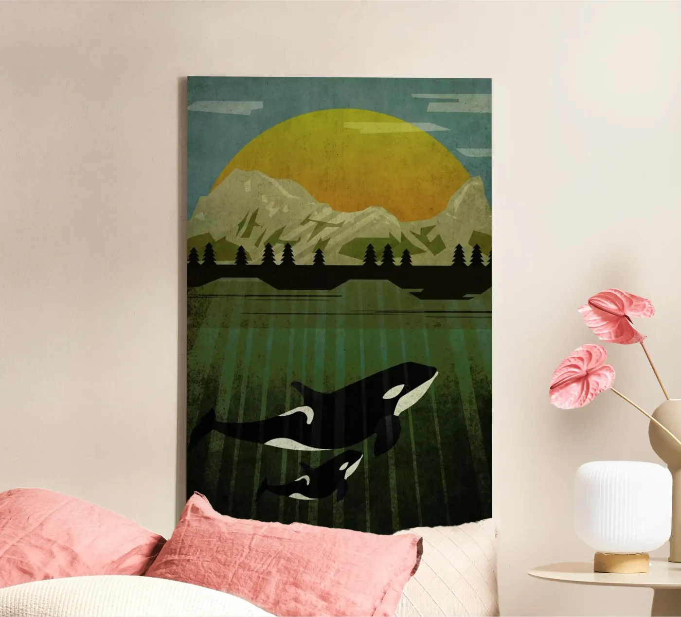 Orka canvas by Sabrina Ziegenhorn
