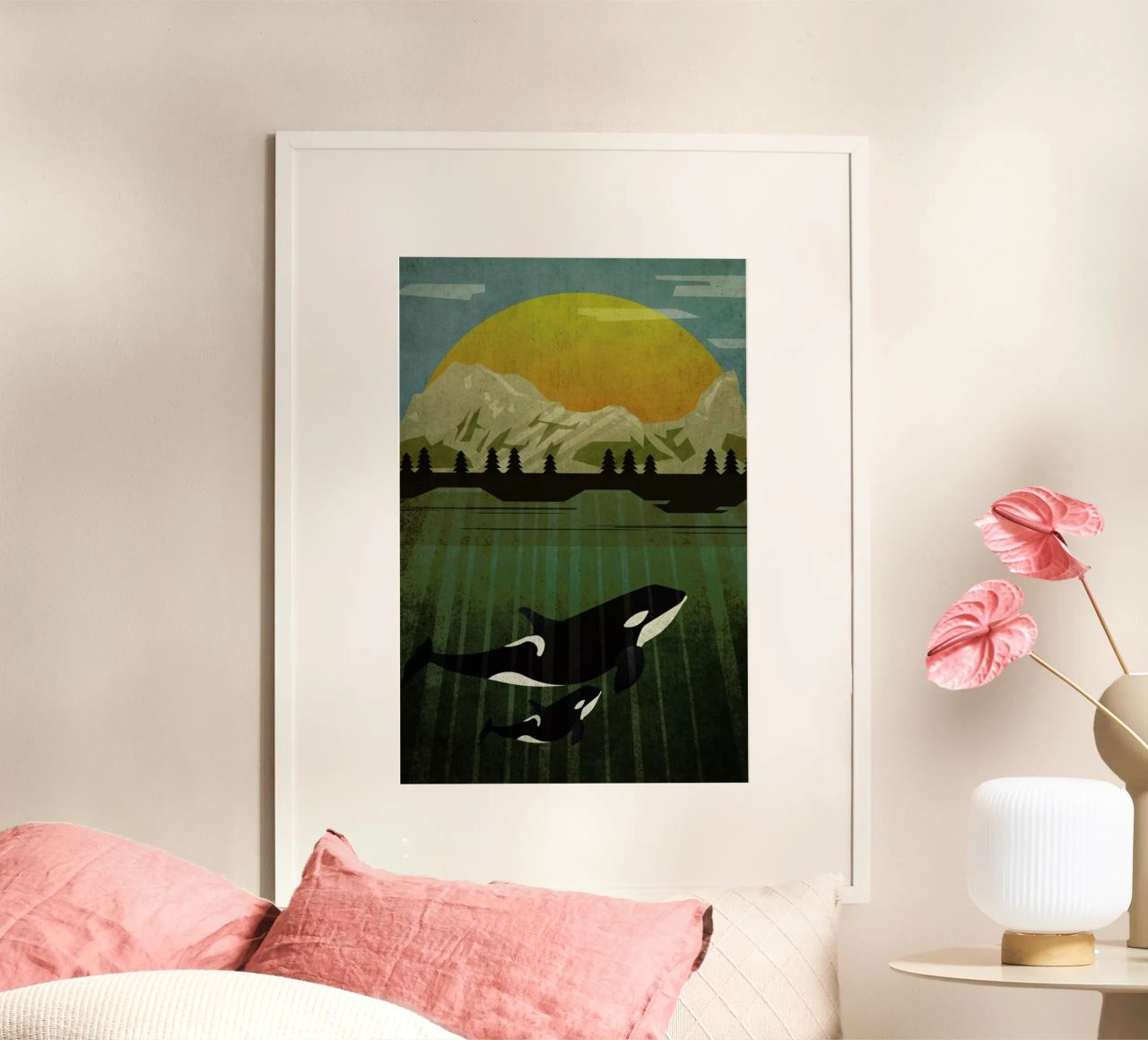 Orka Poster von Sabrina Ziegenhorn