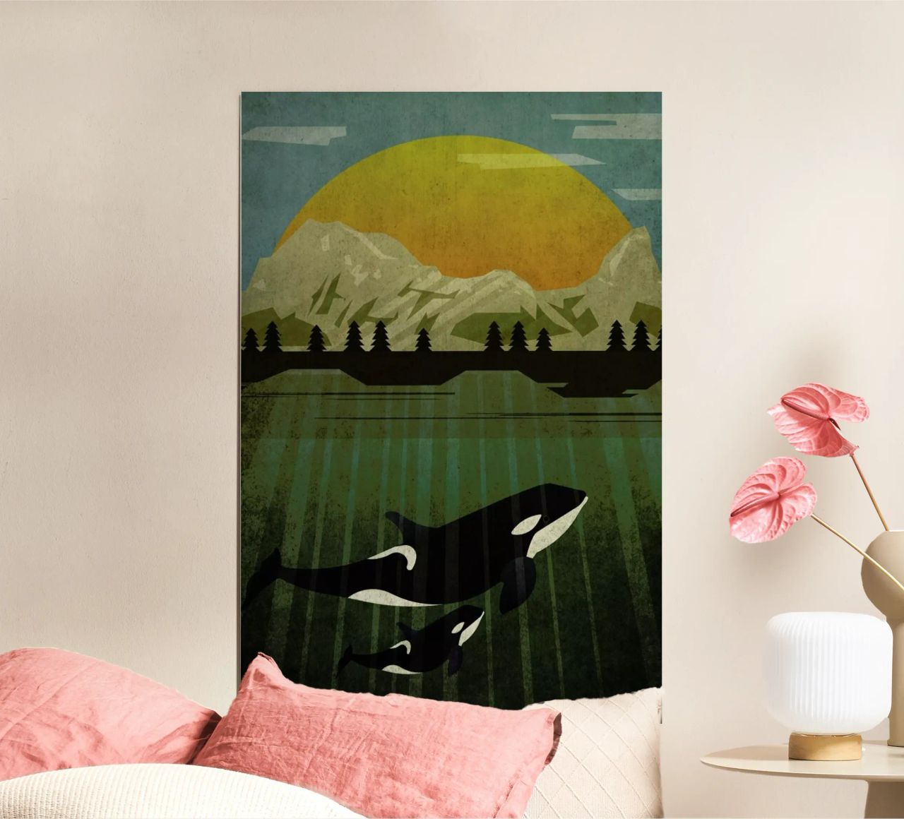 Orka Poster von Sabrina Ziegenhorn