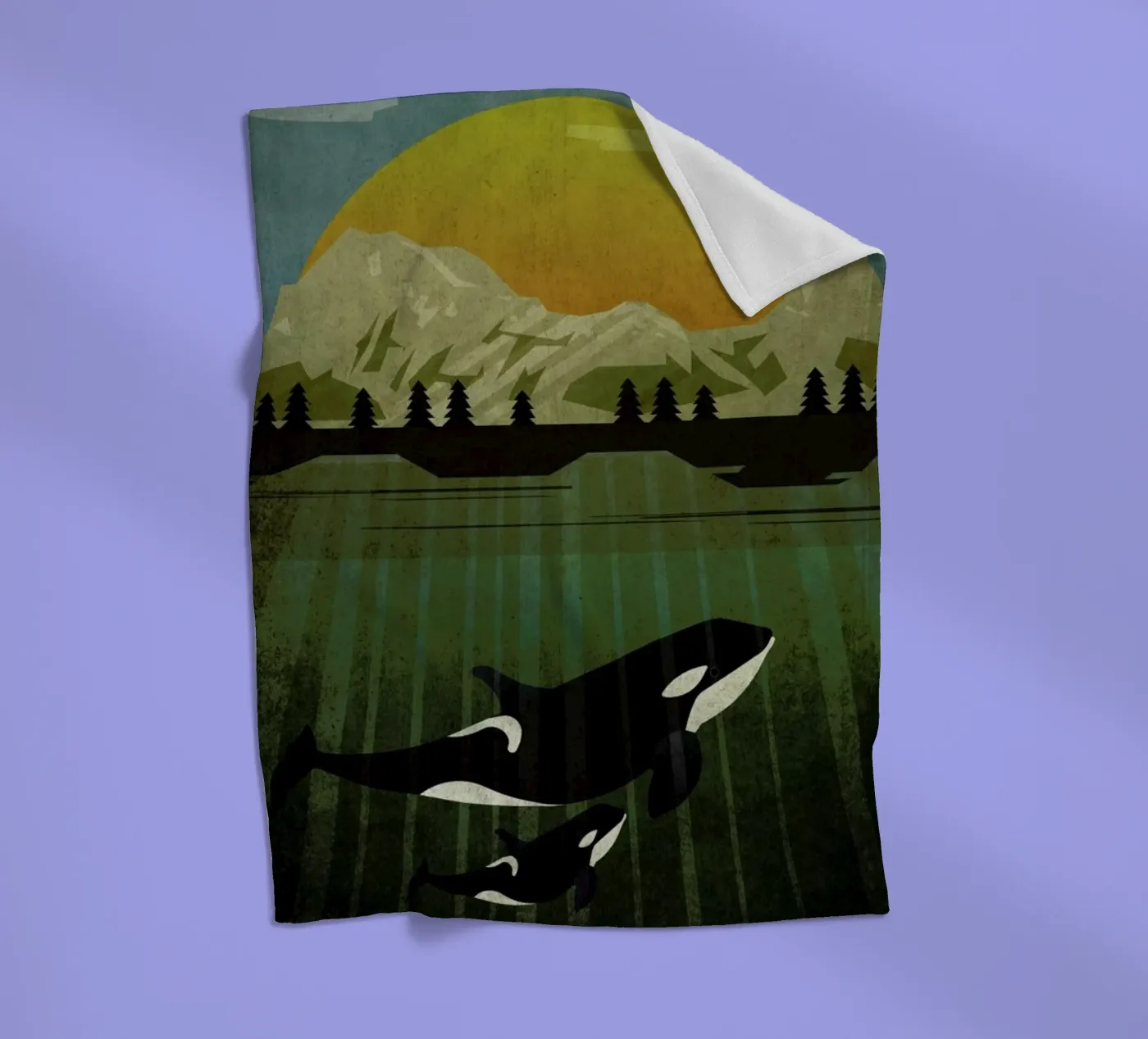Orka Fleecedecke von Sabrina Ziegenhorn