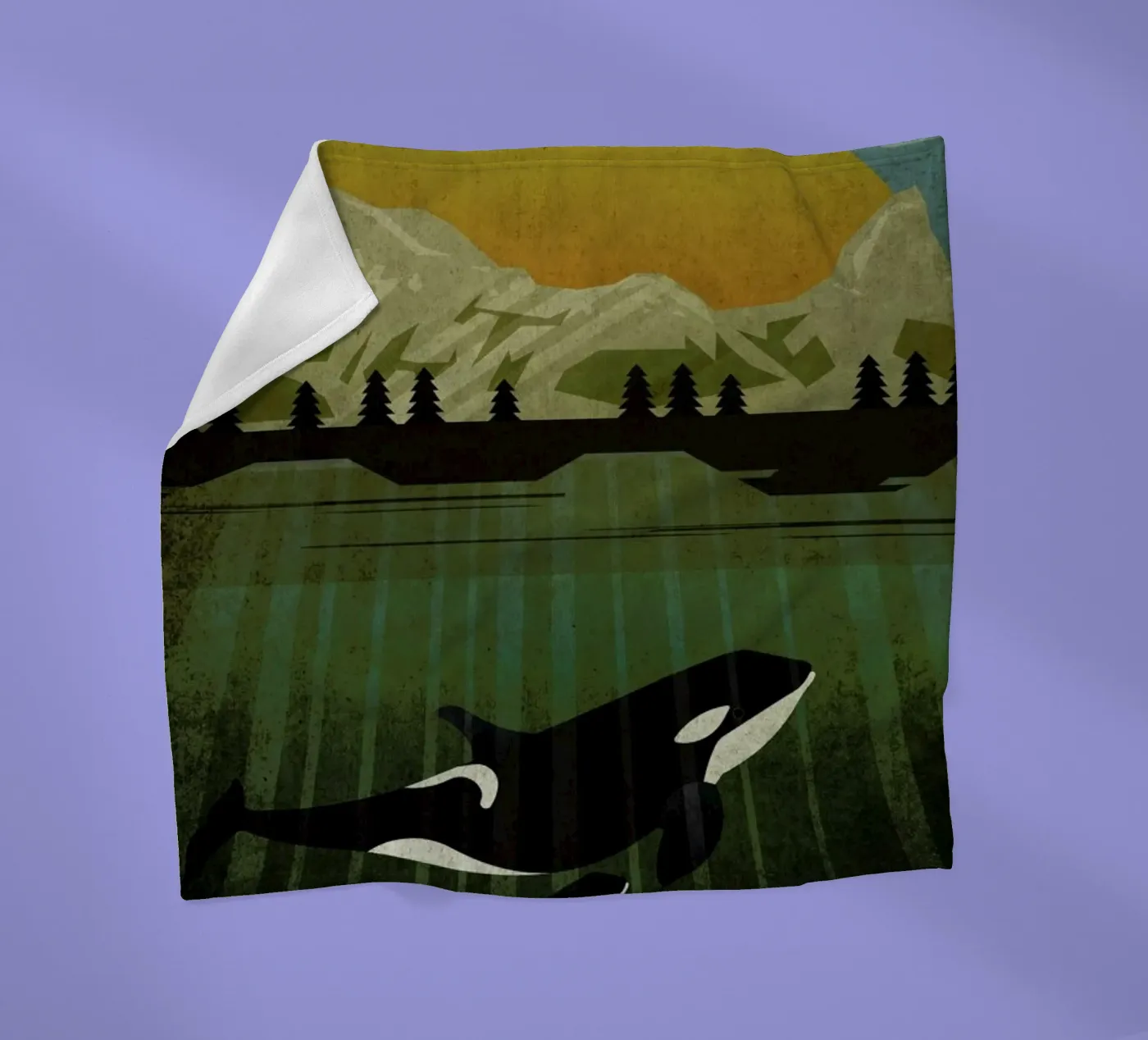 Orka Fleecedecke von Sabrina Ziegenhorn