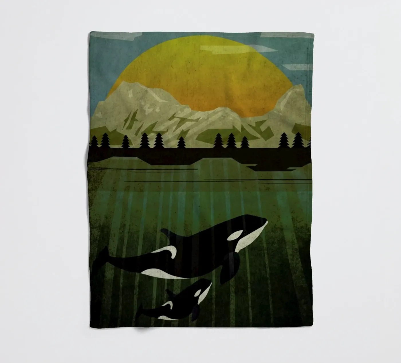 Orka Fleecedecke von Sabrina Ziegenhorn