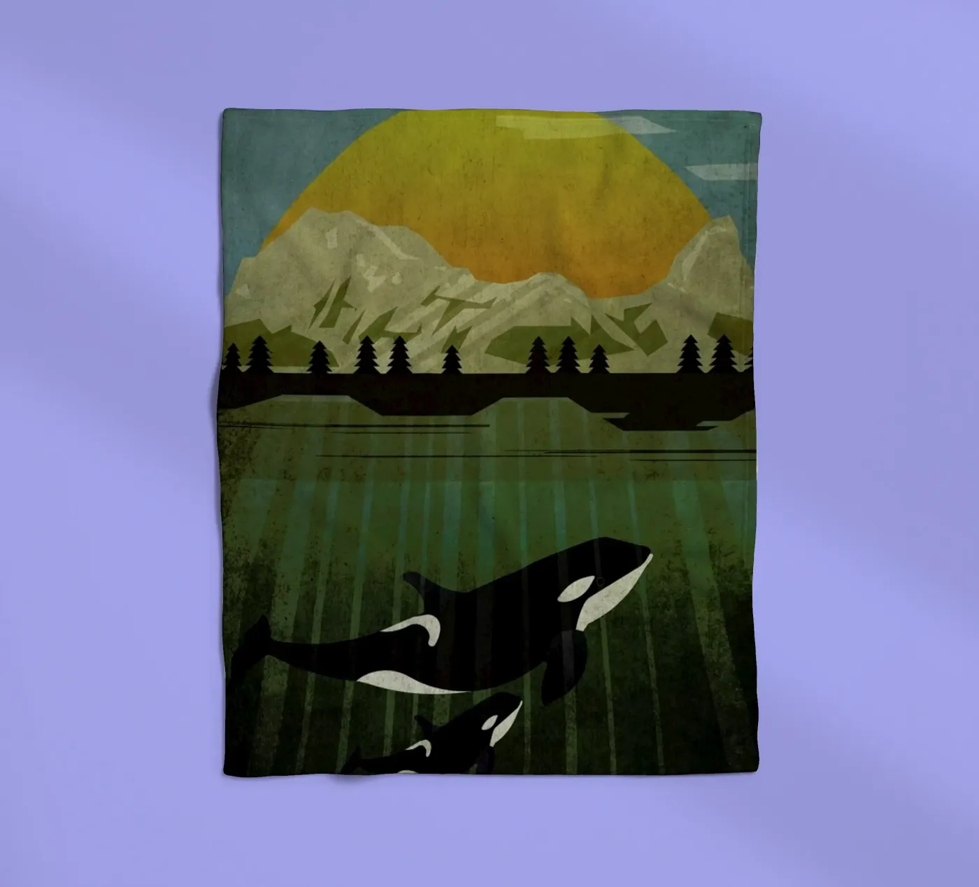 Orka Fleecedecke von Sabrina Ziegenhorn
