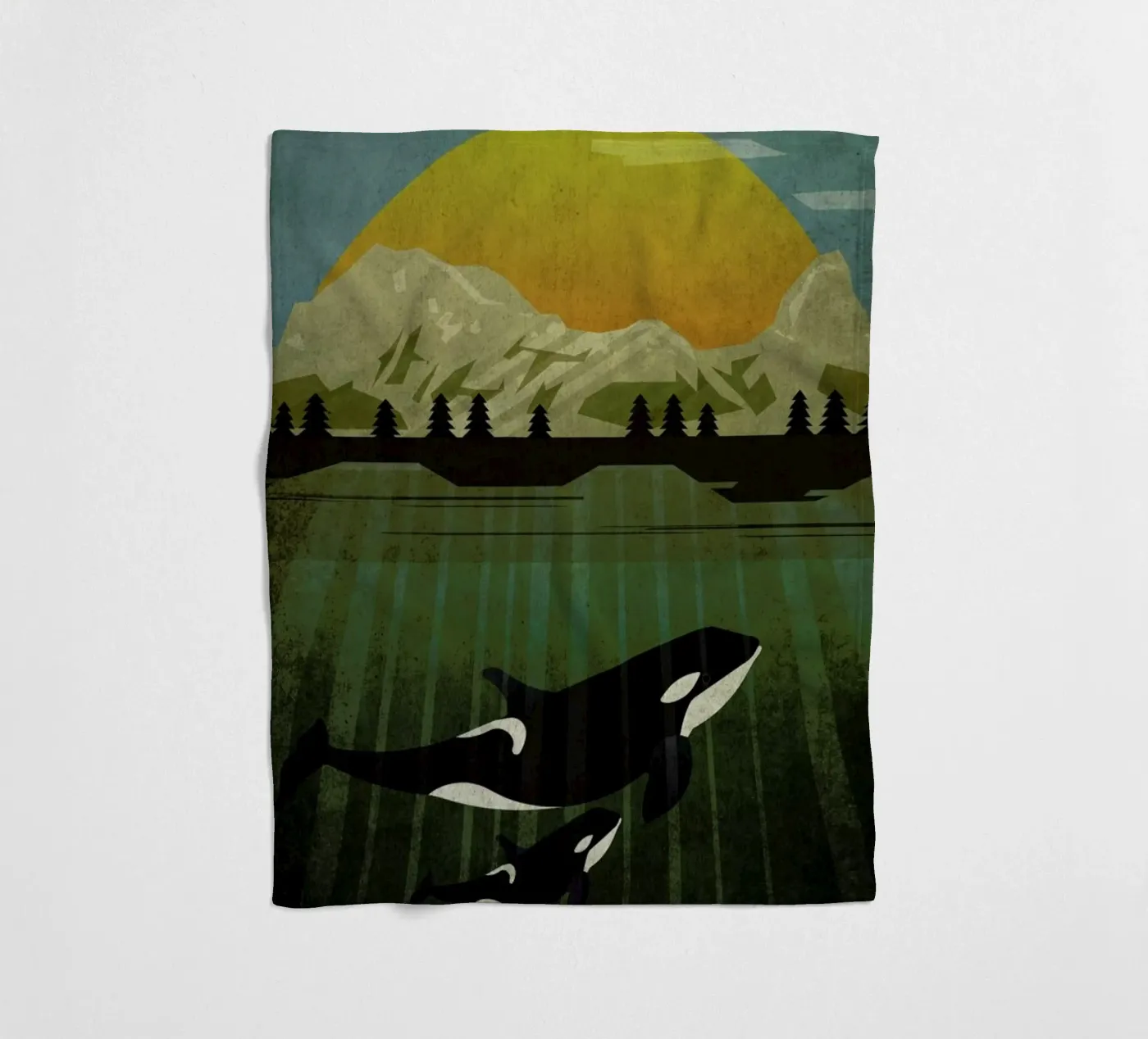 Orka Fleecedecke von Sabrina Ziegenhorn