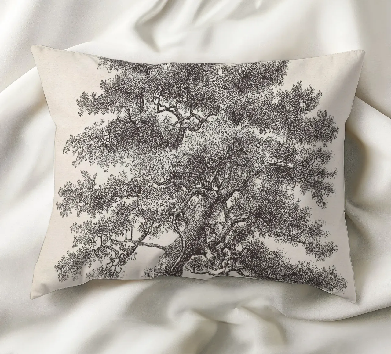 Tree Sketch - Oak cuscino da apoloprints