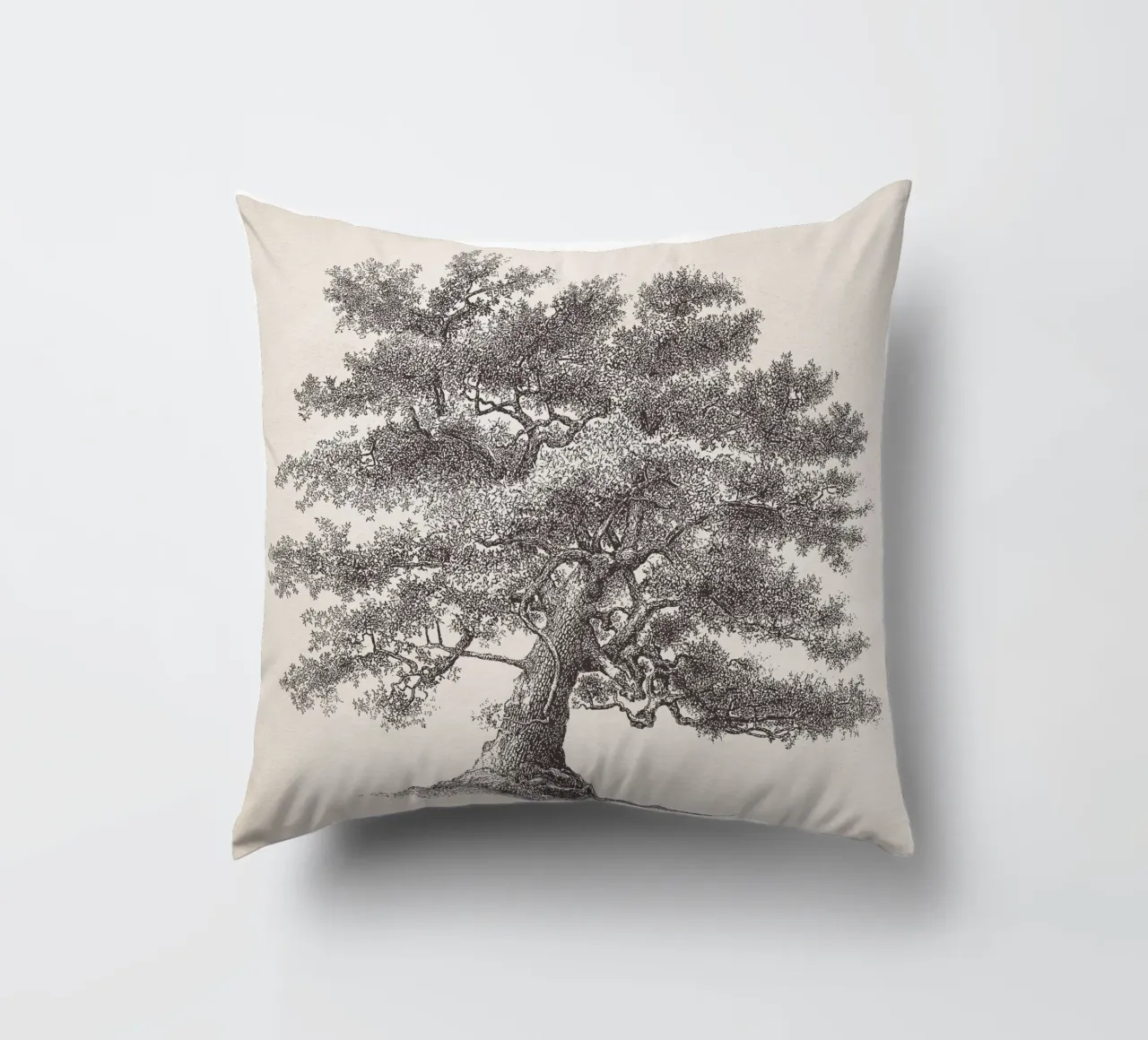 Tree Sketch - Oak cuscino da apoloprints