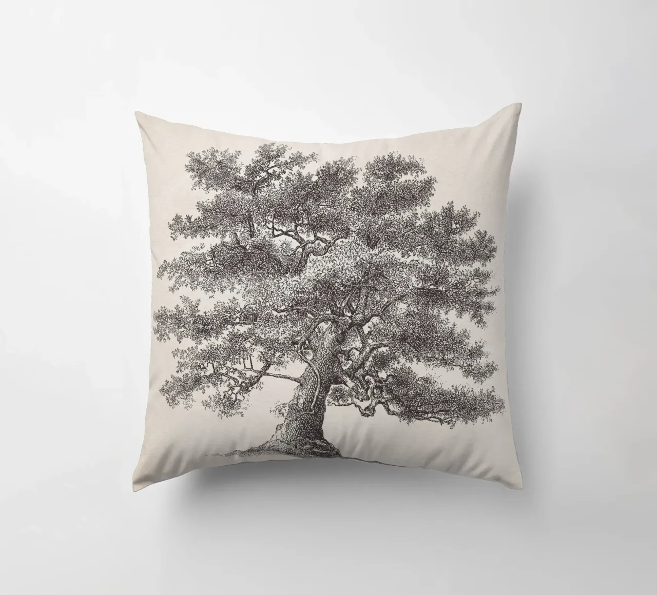 Tree Sketch - Oak cuscino da apoloprints