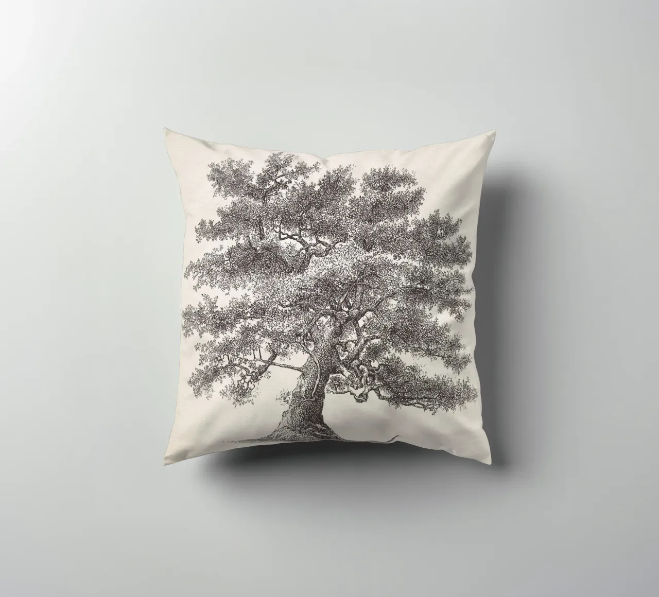 Tree Sketch - Oak cuscino da apoloprints