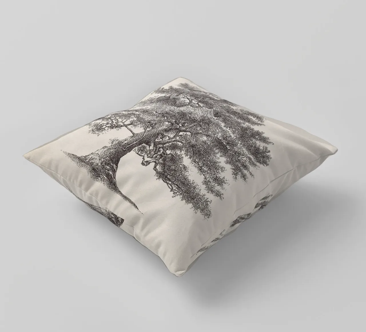 Tree Sketch - Oak cuscino da apoloprints