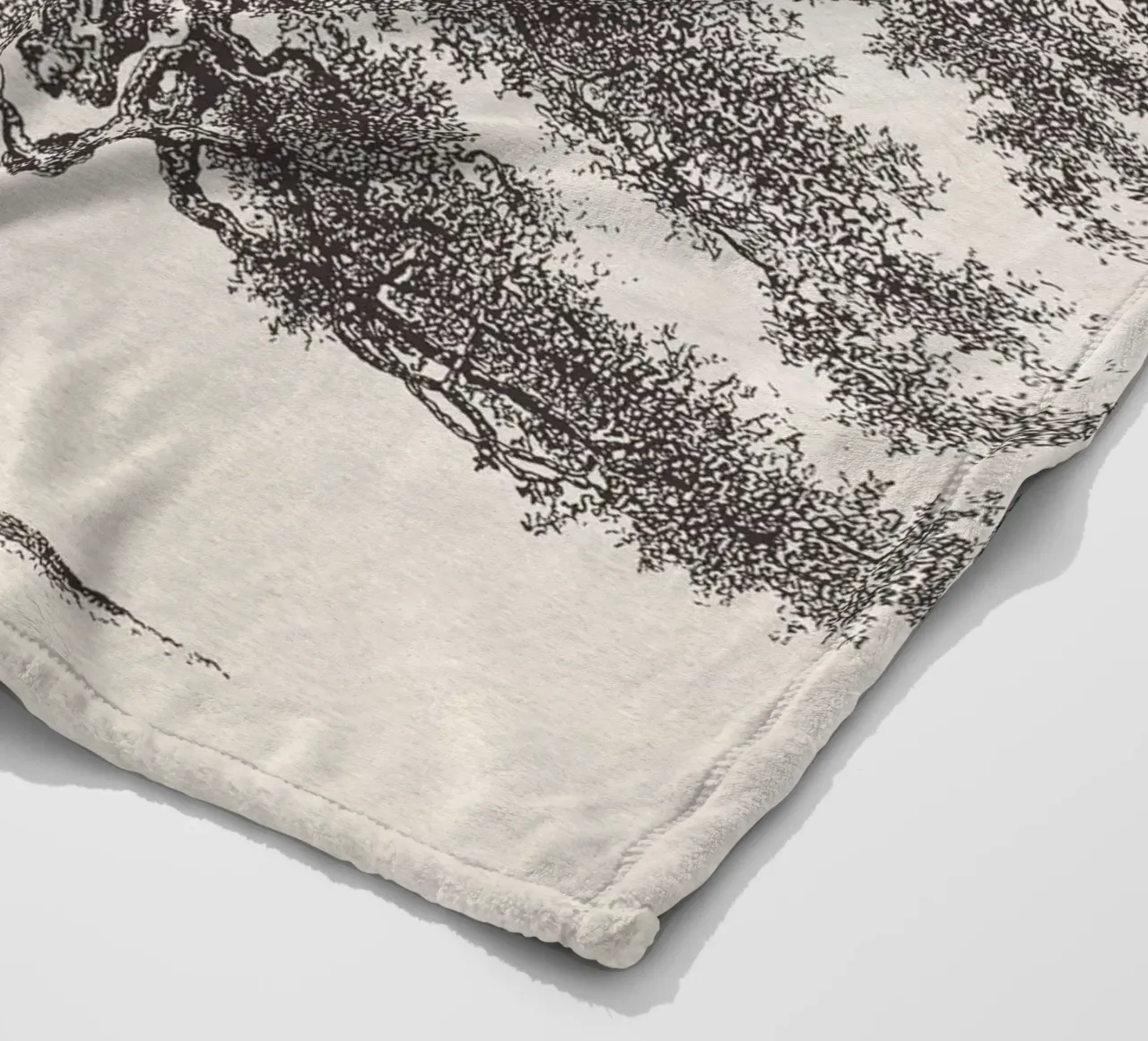 Tree Sketch - Oak coperta in pile da apoloprints