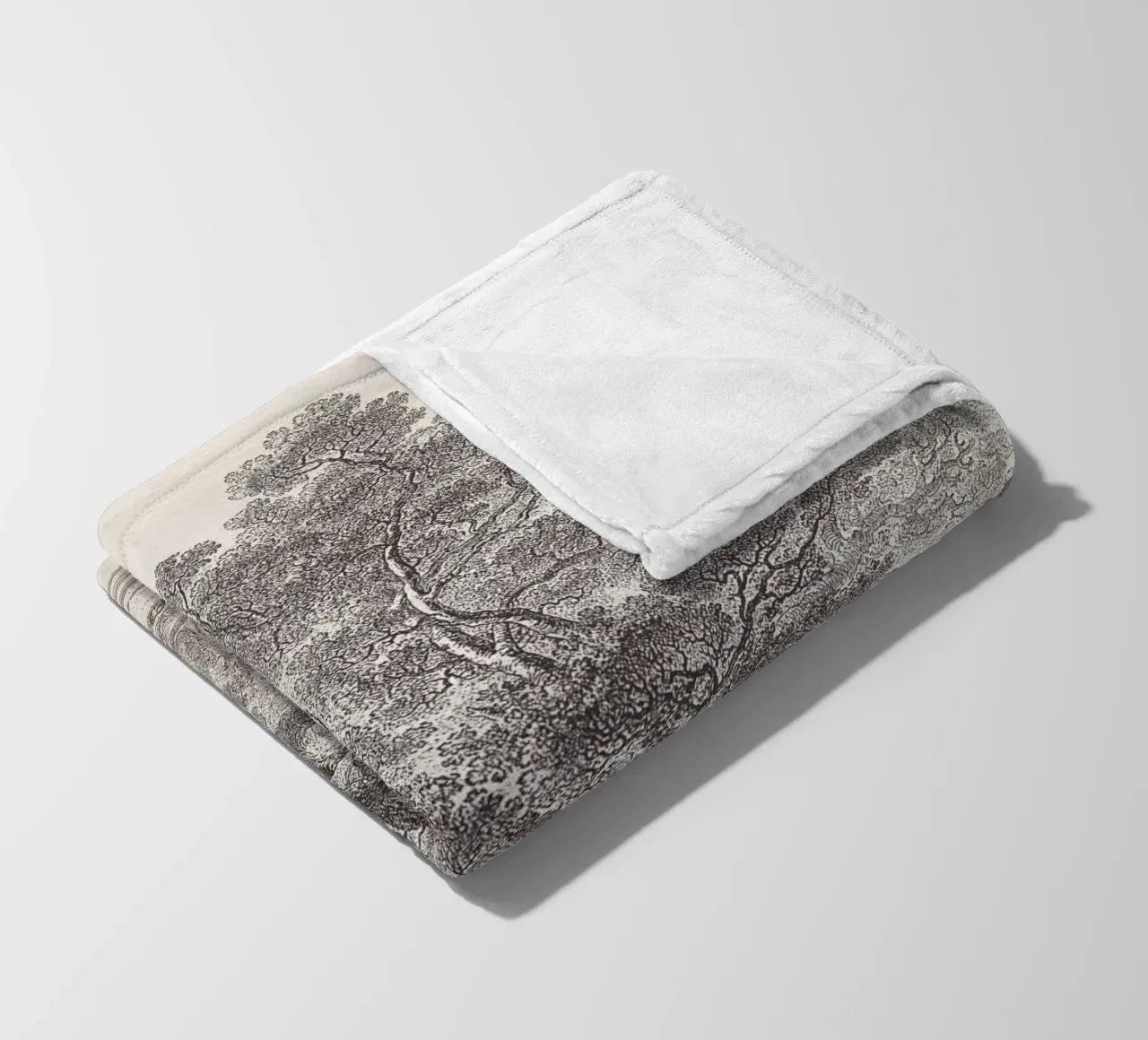Tree Sketch - Oak Forest coperta in pile da apoloprints