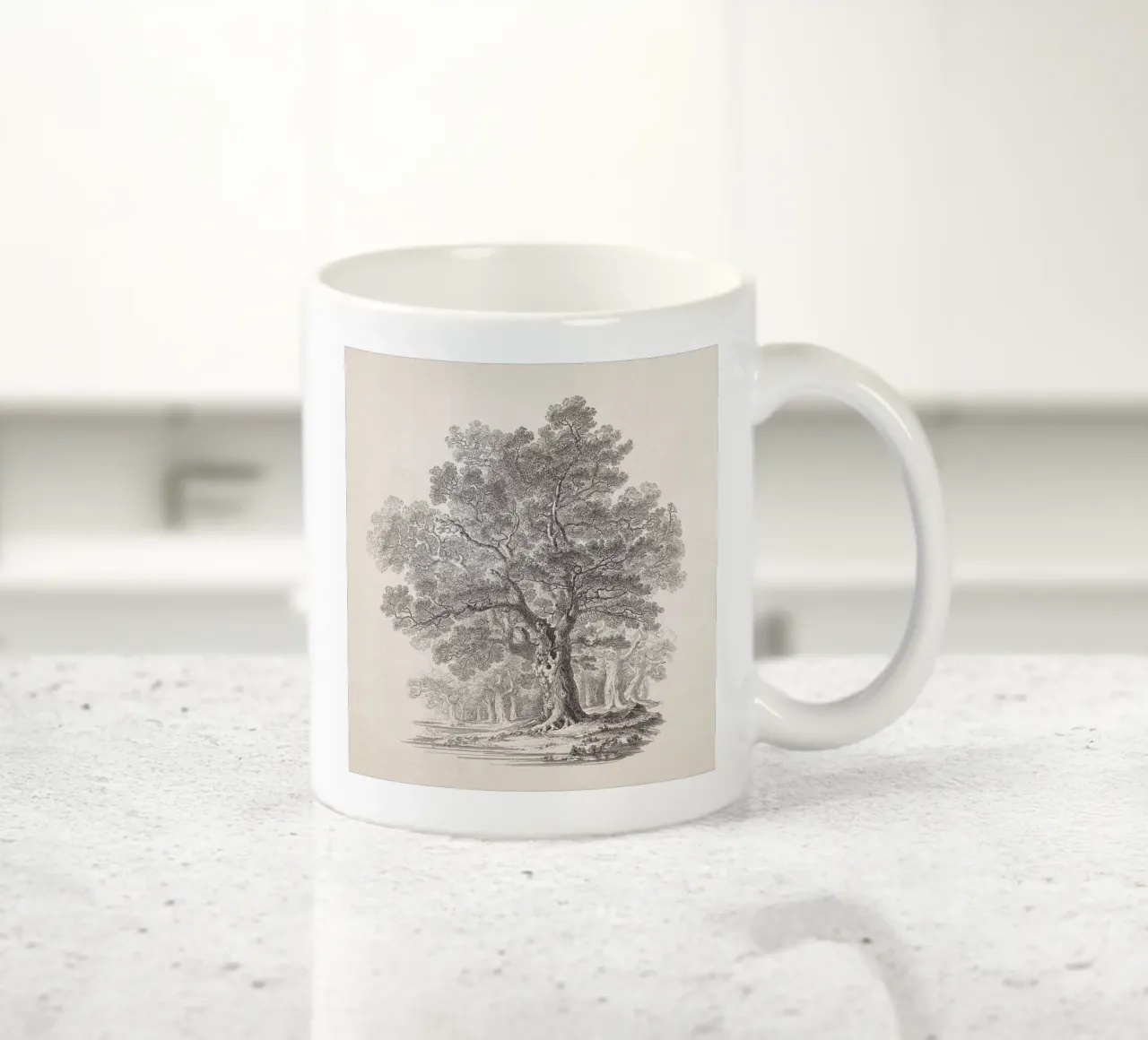 Tree Sketch - Oak Forest tazza in ceramica da apoloprints