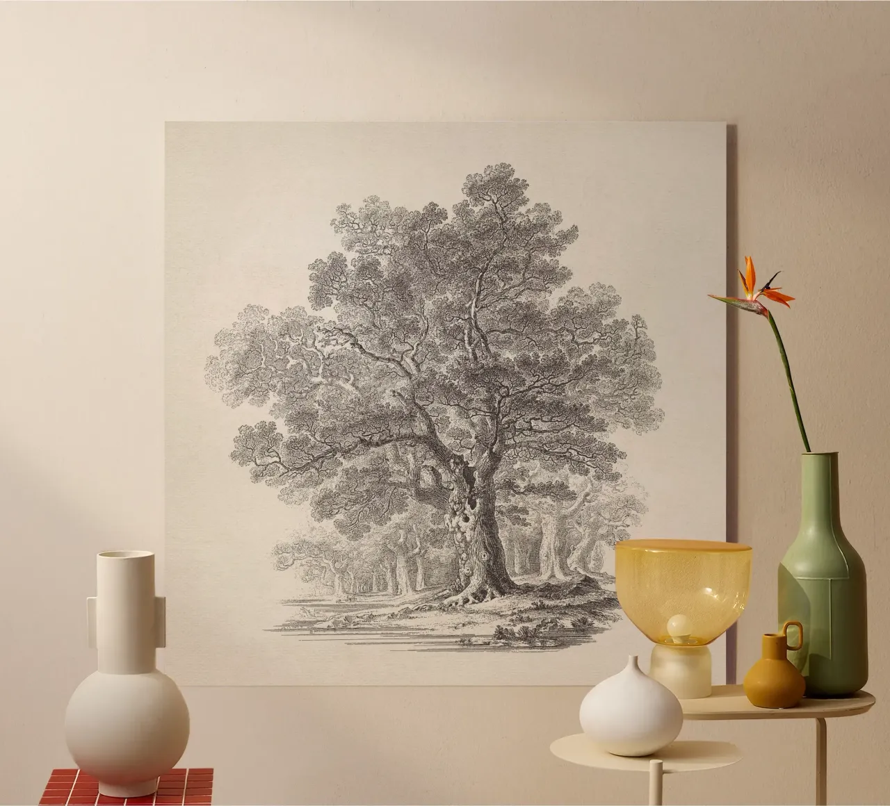 Tree Sketch - Oak Forest plexiglass da apoloprints
