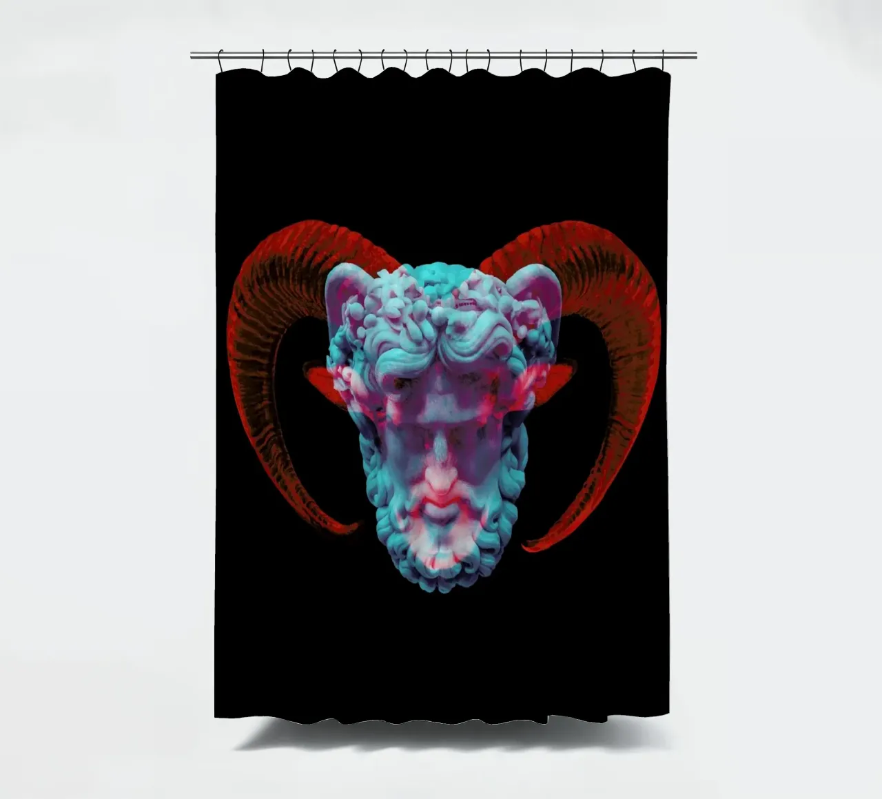 Pan shower curtain by Chris Wharton