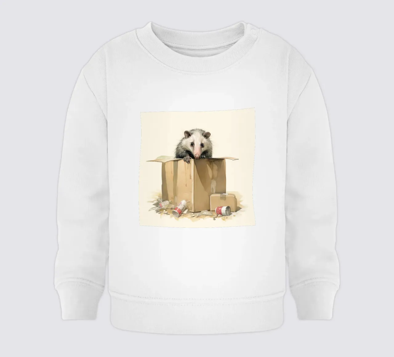 Opossum minimo 2 felpa neonato da Minimal Animal Art