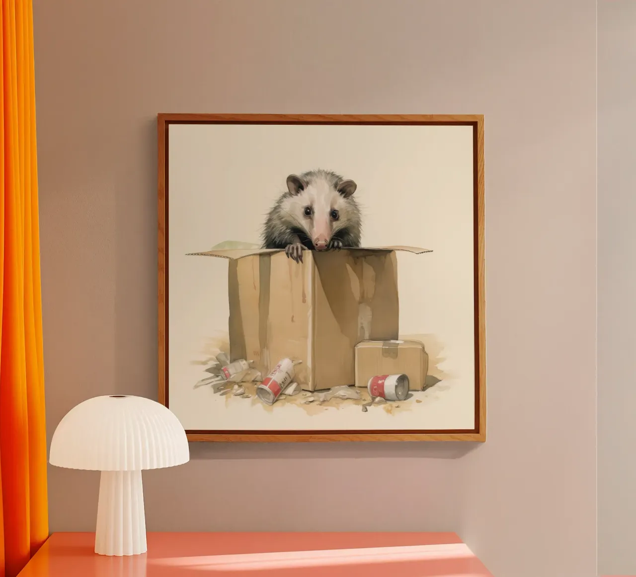 Minimal Opossum plexiglass da Minimal Animal Art
